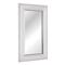Head West 29" Chrome Textured Frame Accent Wall Mirror